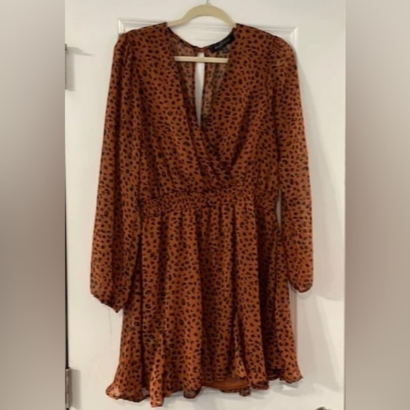 Animal Print Mini Dress - Picture 1 of 3